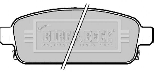BORG & BECK Bremžu uzliku kompl., Disku bremzes BBP2214